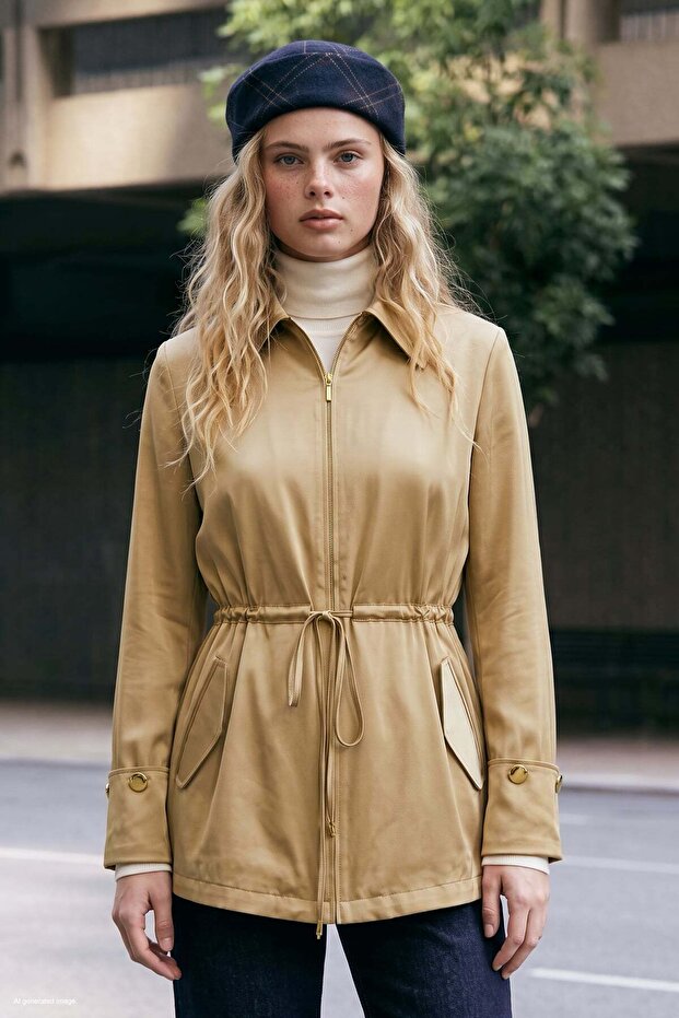 Tie-Waist Jacket - Camel