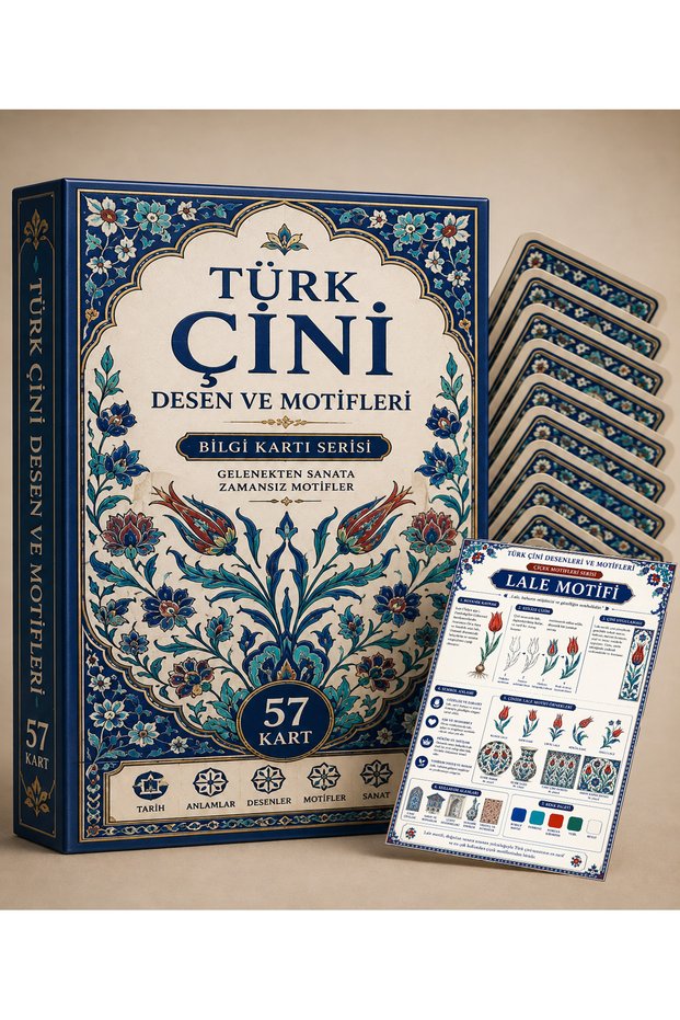 Turkish Tile Art Themed Card Set (10X15 cm 60 Pieces)