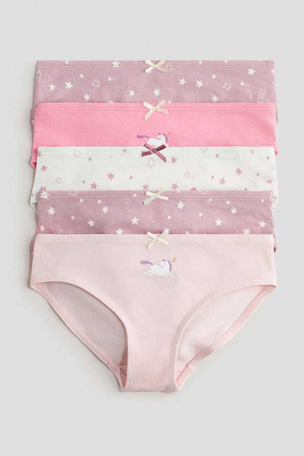 5-pack printed cotton briefs