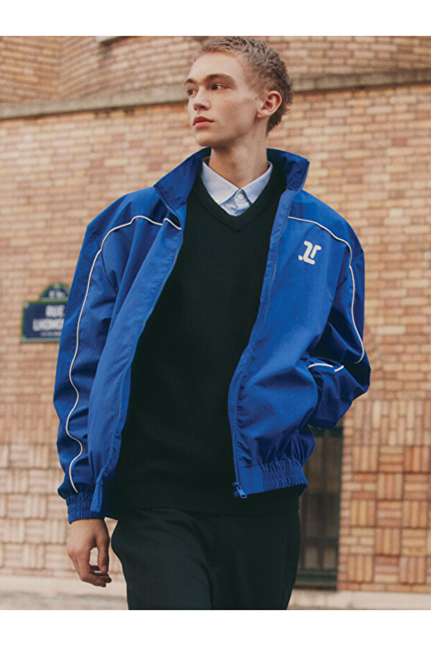 Esvab • Modern & Distinctive Relax Fit Stand Collar Men's Coat