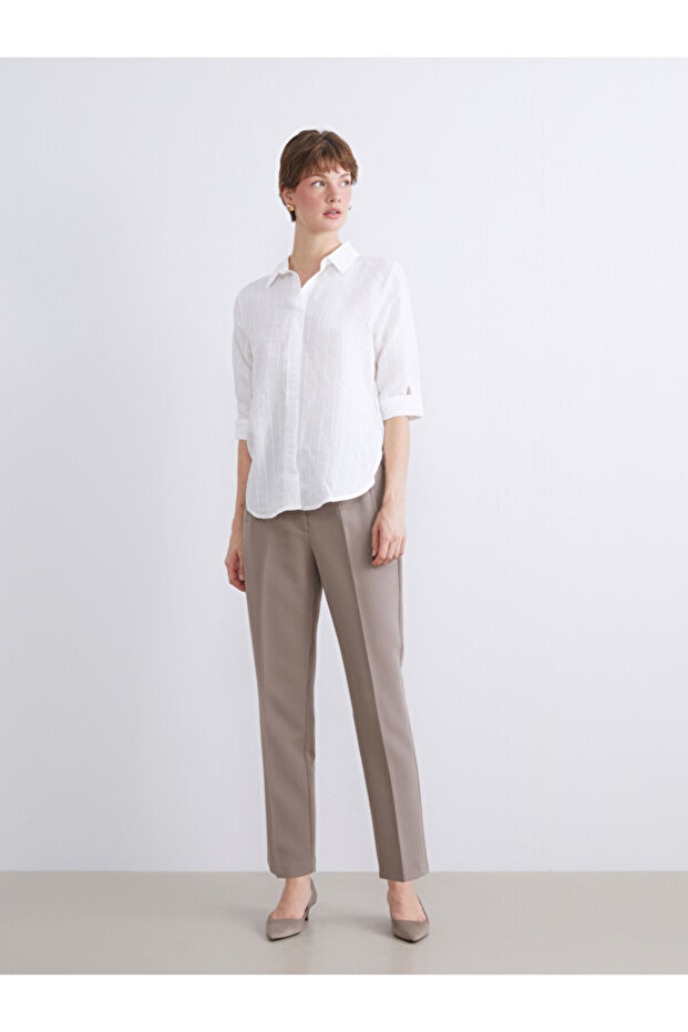 Esvab • Modern & Distinctive High Waist Cigarette Women's Pleated Pants