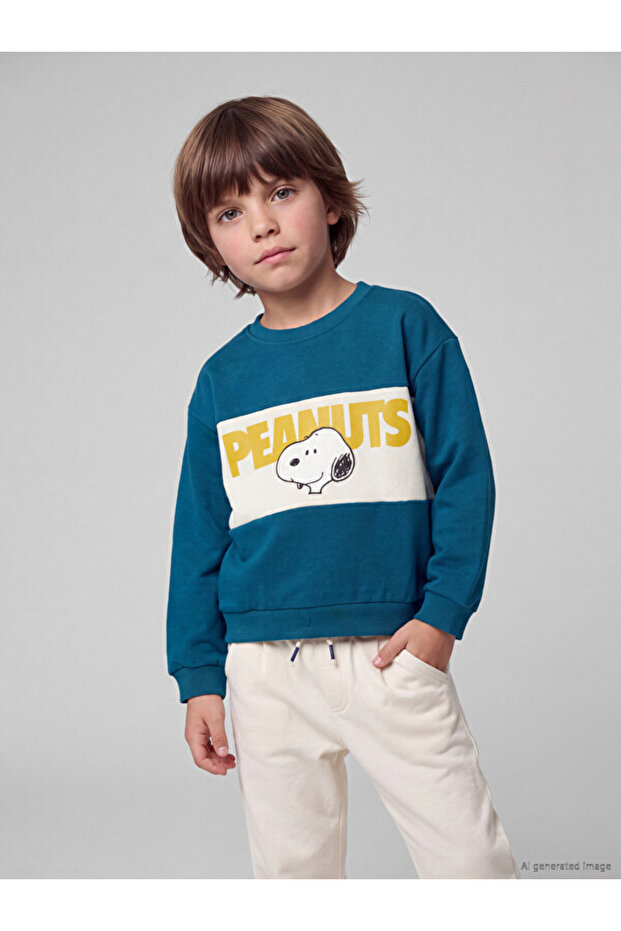 Esvab • Modern & Distinctive Snoopy Printed Boys' Sweatshirt