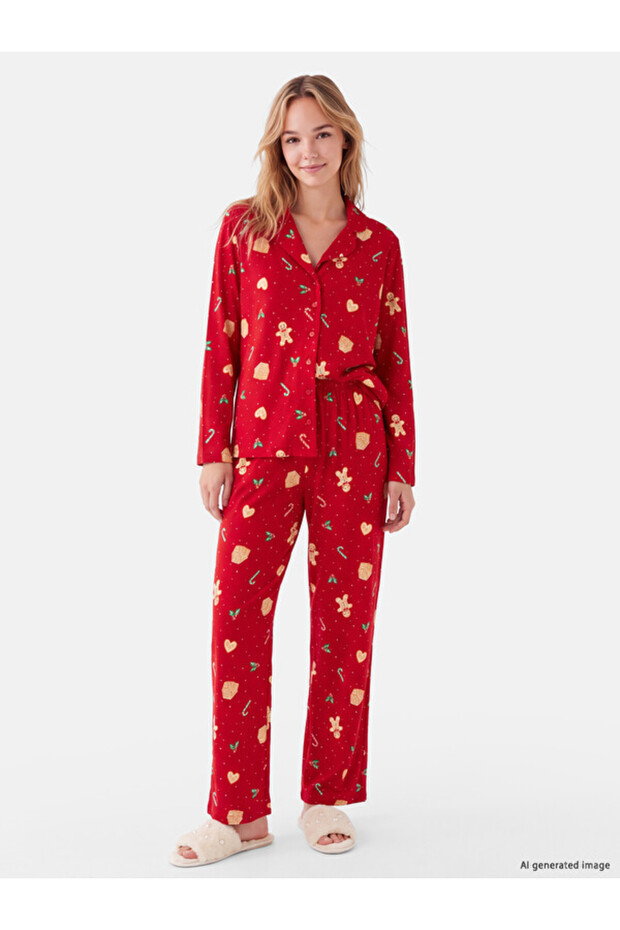 Esvab • Modern & Distinctive New Year's Themed Women's Pajama Set