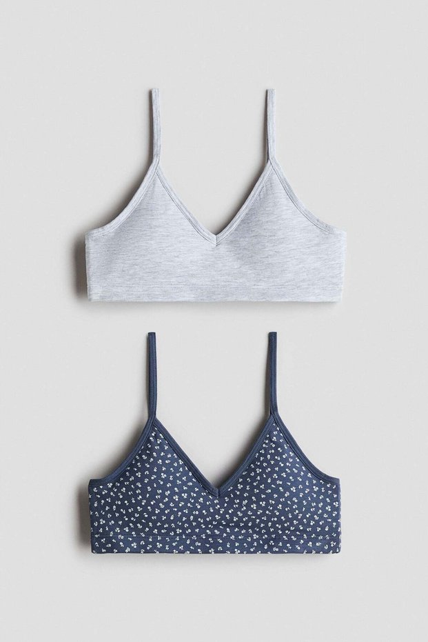 2-pack padded crop tops
