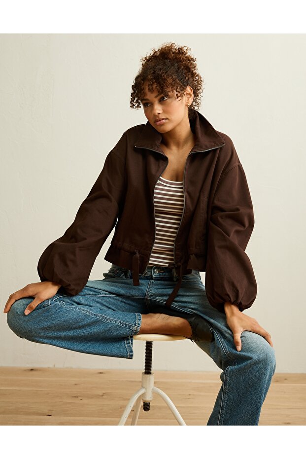 AE Funnel Neck Bomber Jacket