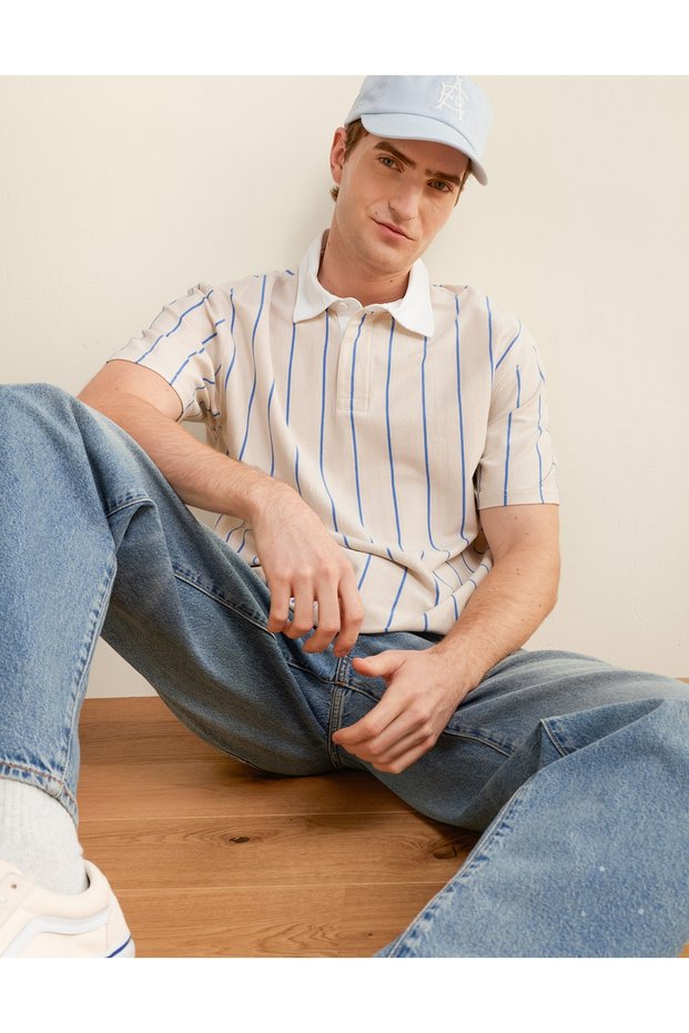 AE Standard Fit Rugby Shirt