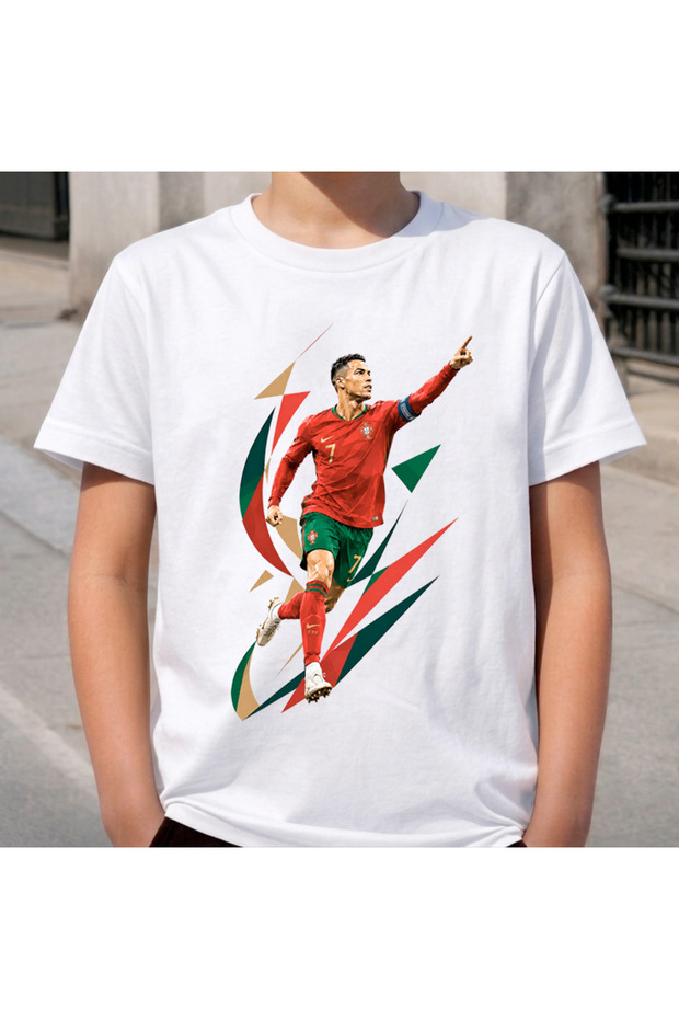 Stil-X CRISTIANO RONALDO Printed Crew Neck Boys' and Youth T-Shirt
