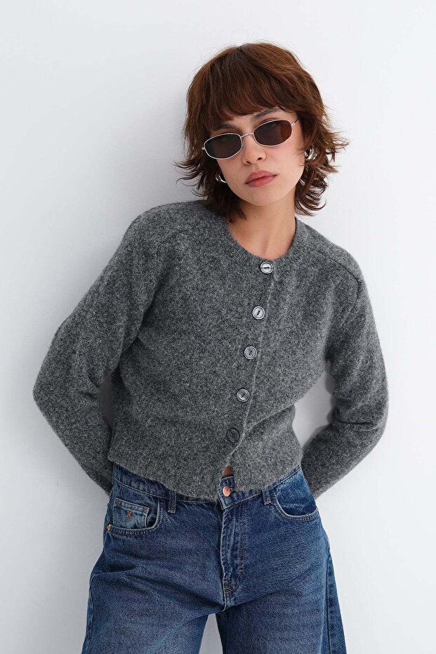 Buttoned Knitwear Cardigan H3572