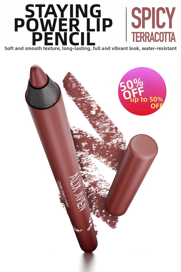 Staying Power Lip Pencil 54 Spicy Terracotta - Waterproof, Soft Lip and Long-Lasting