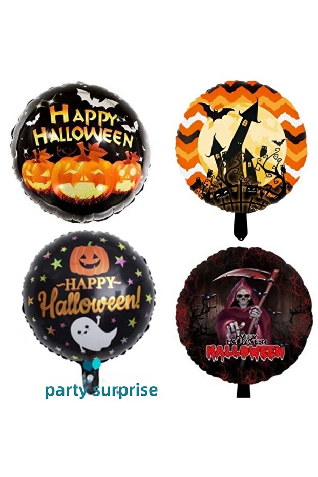 Halloween 4-Piece Foil Balloon Set