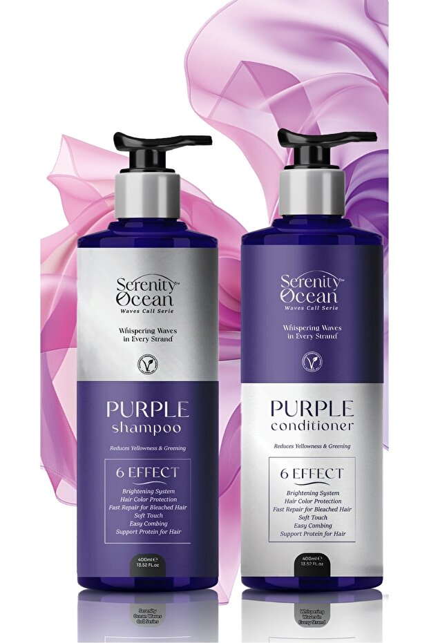 Vegan Purple Shampoo & Purple Conditioner Dual Care Set (400 ml + 400 ml)