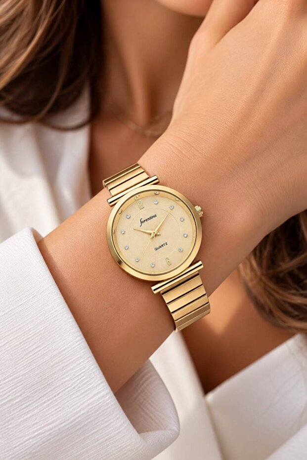 Yellow Metal Women's Wristwatch Ps1789