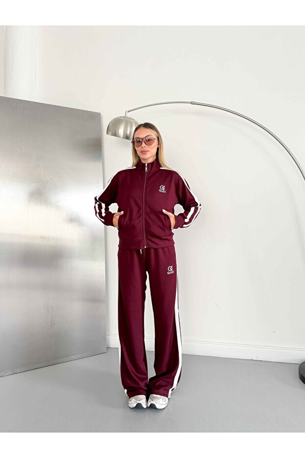 Modal Fabric Zippered Tracksuit Set