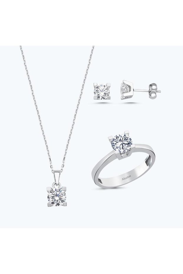 Altın Üçlü Tektaş Set