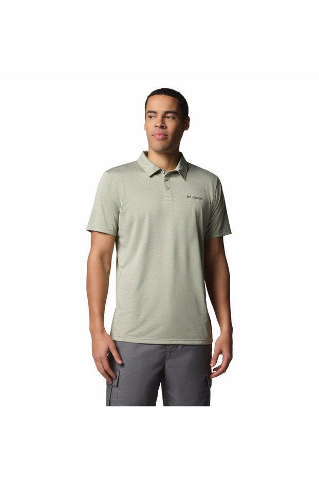 Hike Polo Men's Green Outdoor T-Shirt Ao3614-348