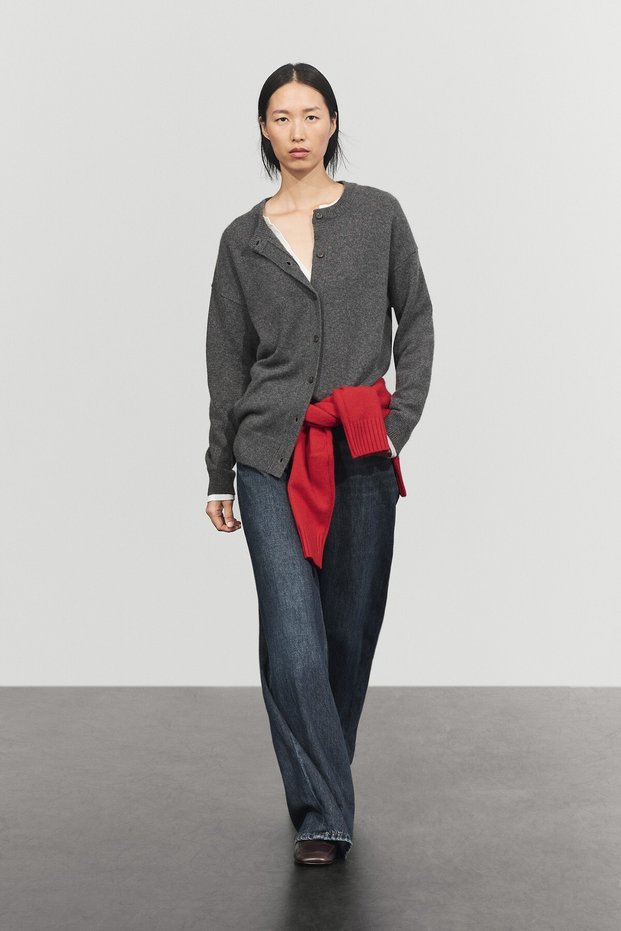 %100 kaşmir oversize triko hırka
