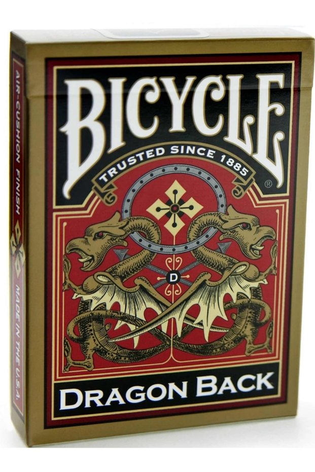 | Dragon Back Gold Red Deck Playing Card