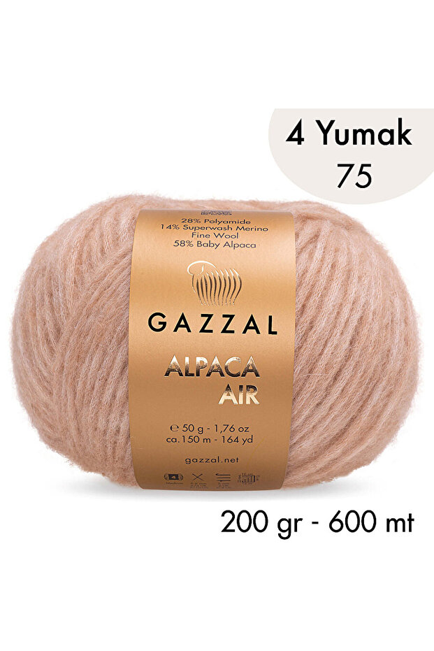 Alpaca Air 75- 4 Yumak 200 Gr