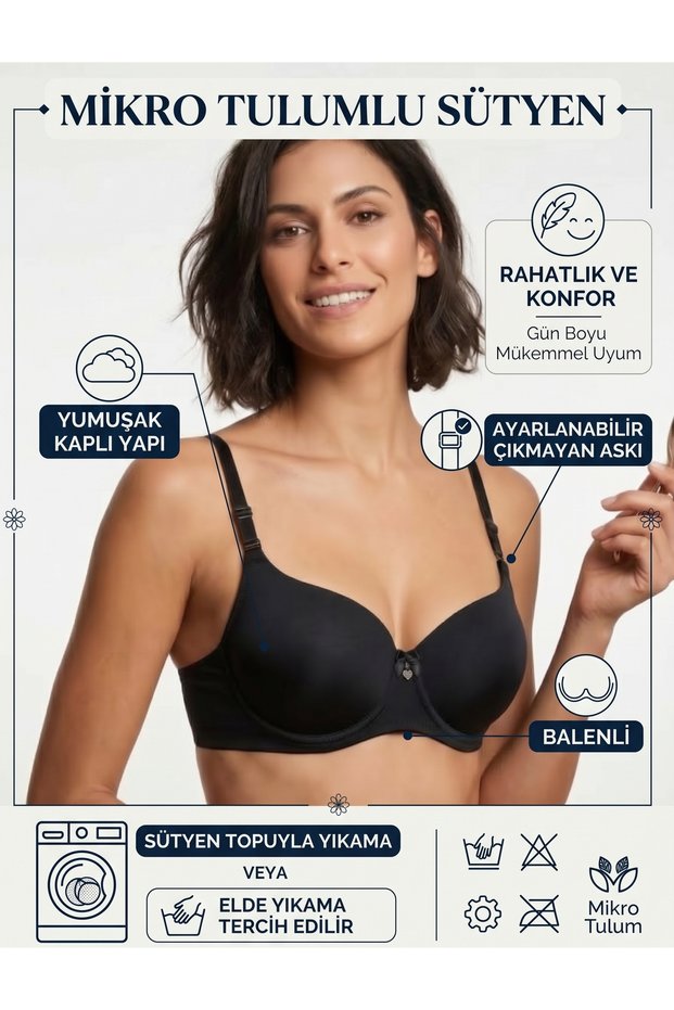 Micro-Coated Support Underwire Bra