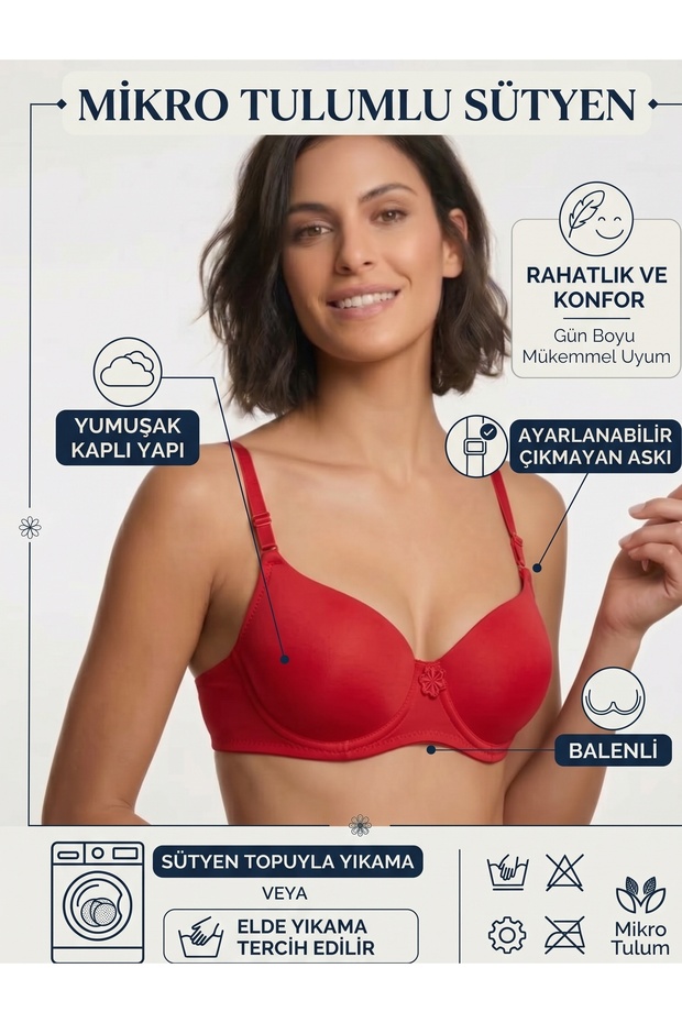 Micro-Coated Support Underwire Bra