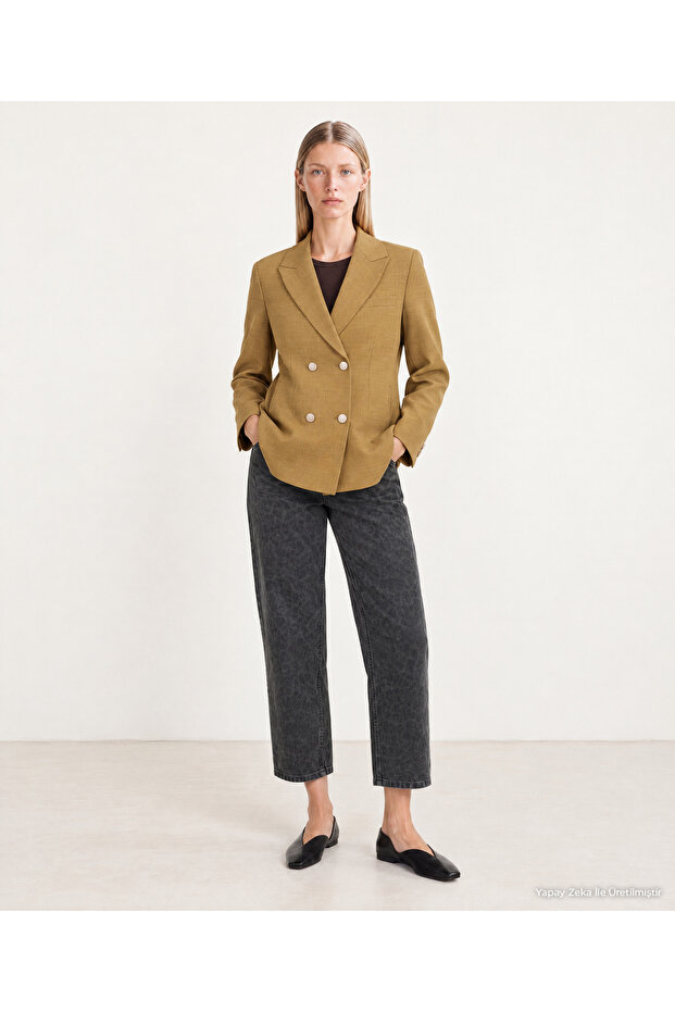 Regular Jacket Collar Long Sleeve Jacket