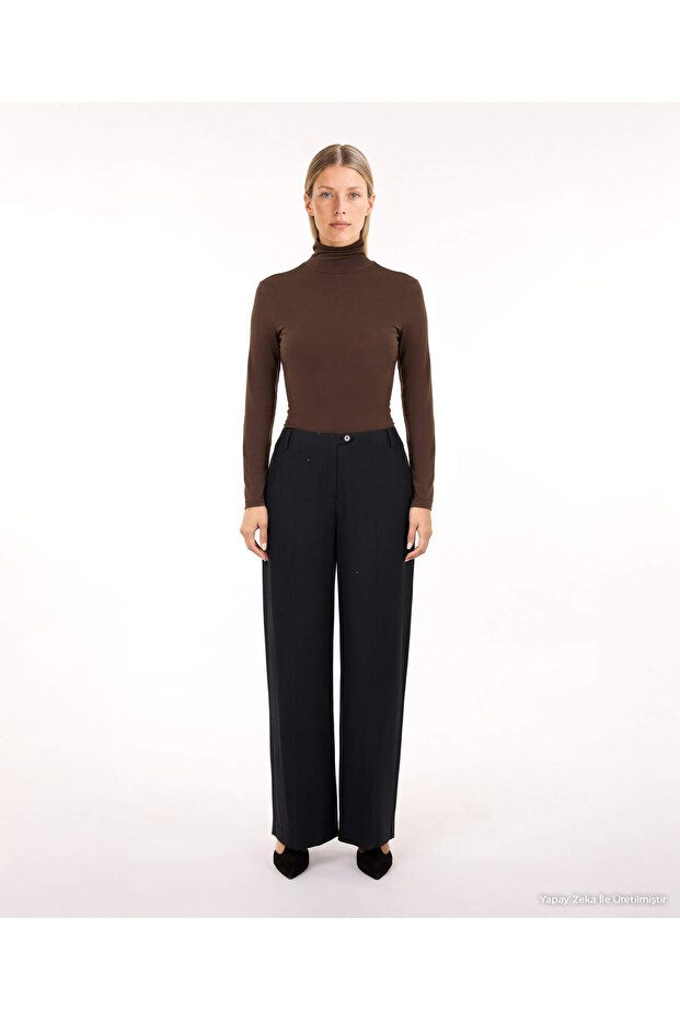 Straight Normal Waist Trousers