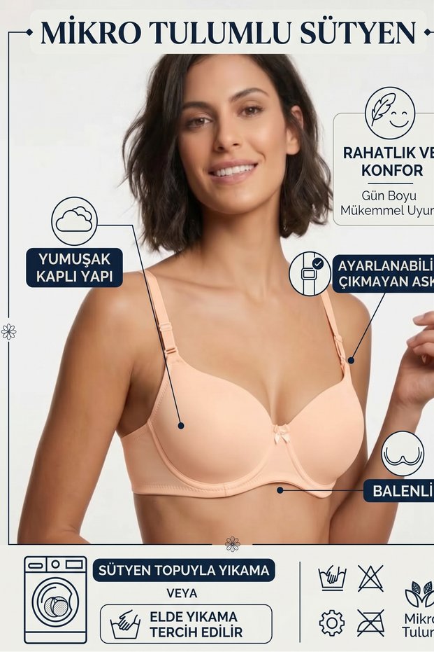 Micro-Coated Support Underwire Bra