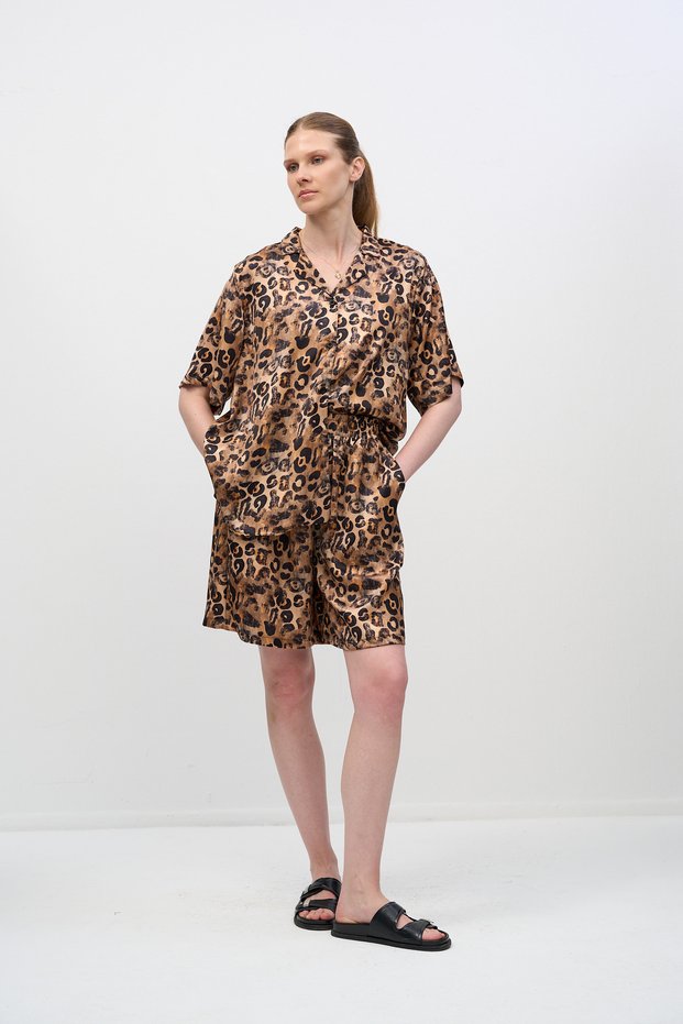 Women's Patterned Shorts Set