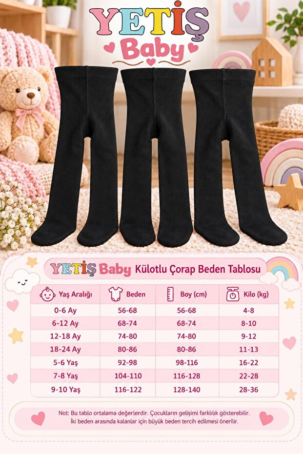 Black Cotton Tights with Toeless Design.