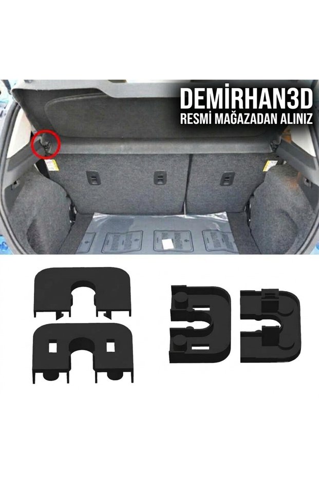 🚗   Petg 4 Pieces (2 Sets) for Ford Fiesta Mk7/Mk8, Focus Mk3/Mk4, Mondeo Mk4 Luggage Rack Pandizot Clip |   Heat and Water Resistant