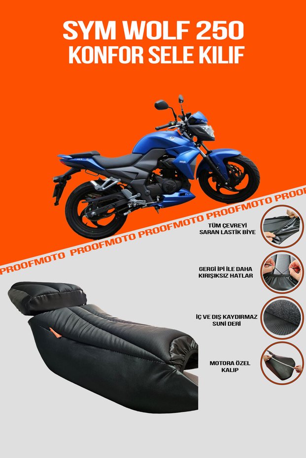 Sym Wolf 250 Comfort Seat Cover