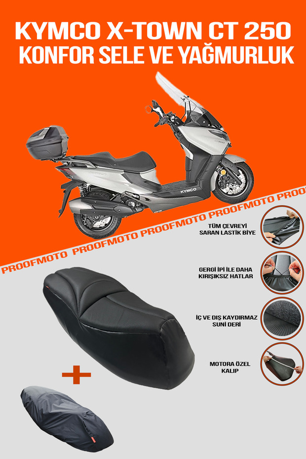 Kymco X-Town Ct 250 Comfort Seat and Raincoat Cover