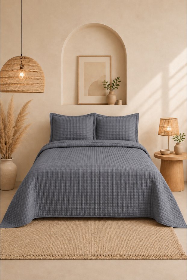 Sonnia Double Bedspread Set |   240X260 cm |   Soft Texture, Elegant and Modern Design