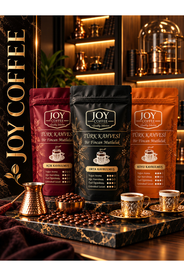 Turkish Coffee 100 Gr 3-Pack Light Medium Dark Roastedturkish Coffee 100 Gr New in the Palate Threefold Light Medium Dark Roasted 3-Pack Single Package