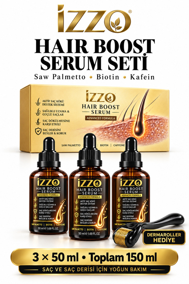 Genetic Thinning - Strong Effect | Intensive Care Serum That Supports Hair Formation for Sparse and Thinning Hair Areas | Serum 3X50 ml Dermaroller