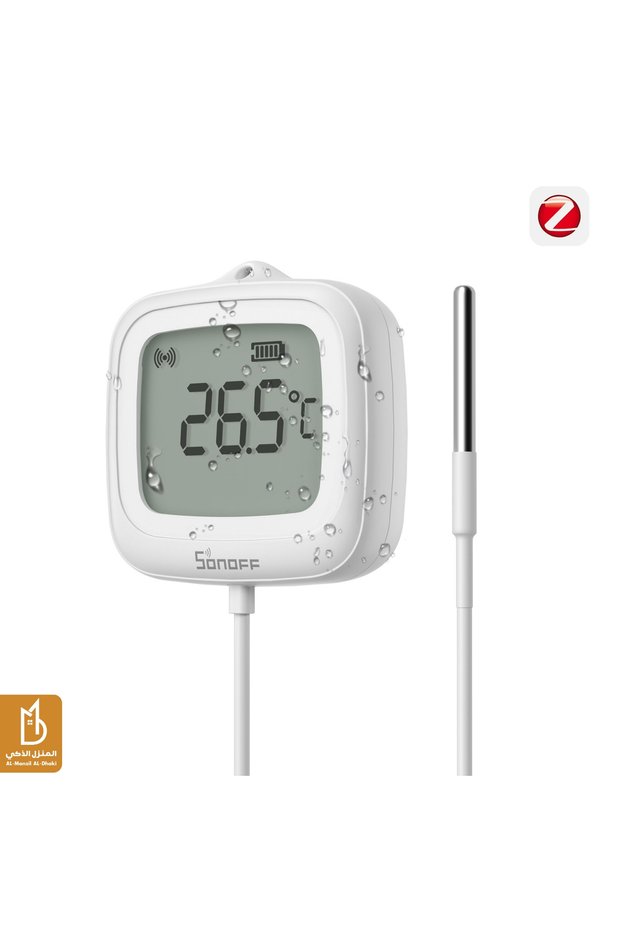 مقياس حرارة ذكي SNZB-02LD IP65 بتقنية زيجبي مع شاشة LCD (إصدار المسبار)