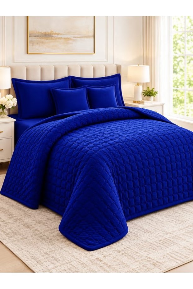 Compressed Comforter Set Duble Size one color, 6 Pieces , King Size