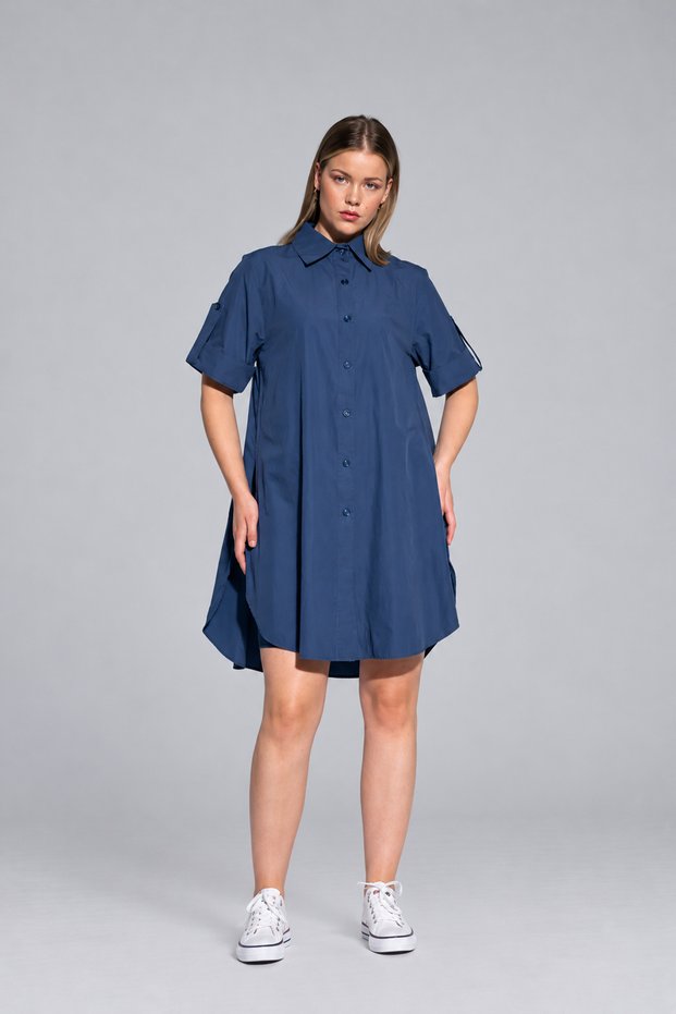 Short Sleeve Long Basic Shirt