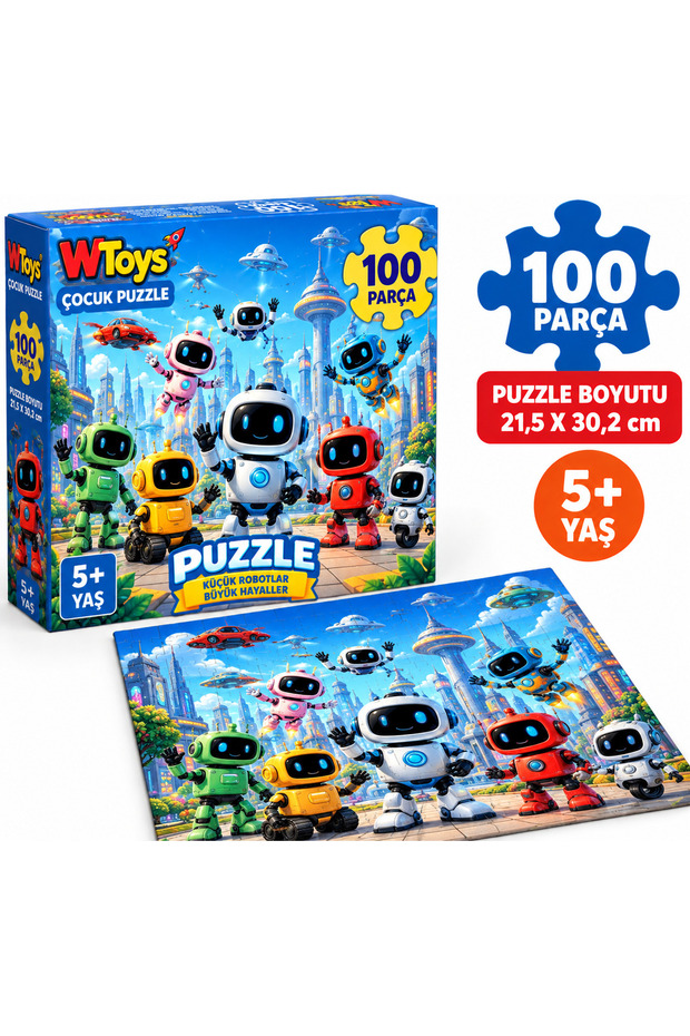 Uzaylı Dostlar 100 Parça Puzzle