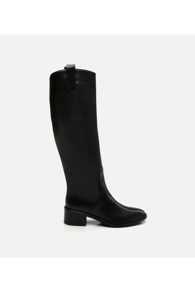 Women's Leather Black Boots