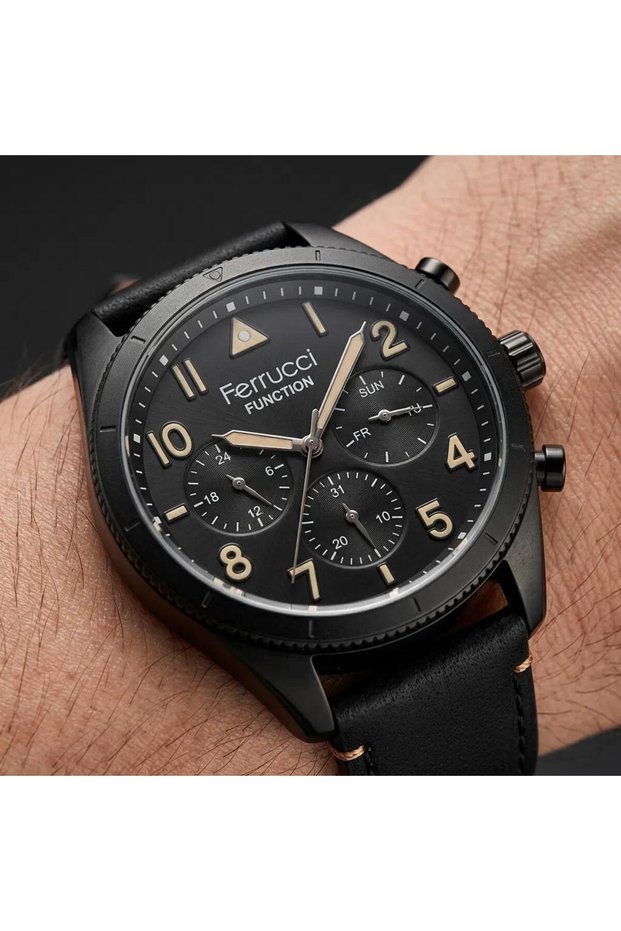 Functions Active Steel Case Black Fc.03238Fk.05 Men's Wristwatch