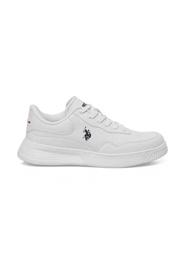 Unisex White Lace-Up Shoes