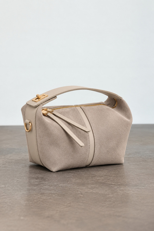Women's Archel Suede Handbag Mink