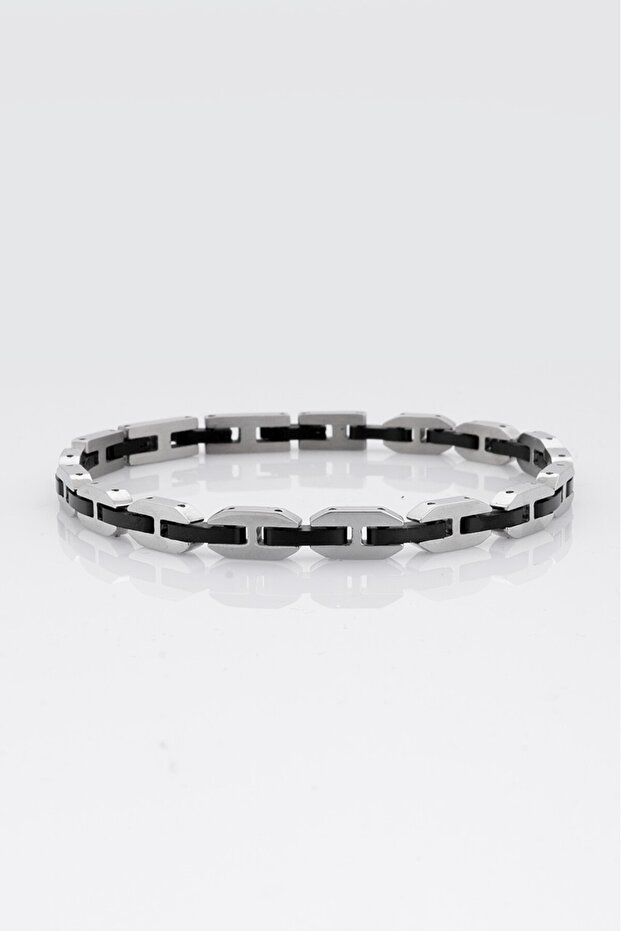 316L Stainless Steel 6mm Coffee Bean Men's Bracelet