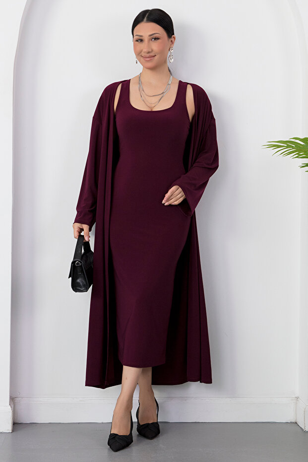 Cardigan Dress Double Set Dks1467
