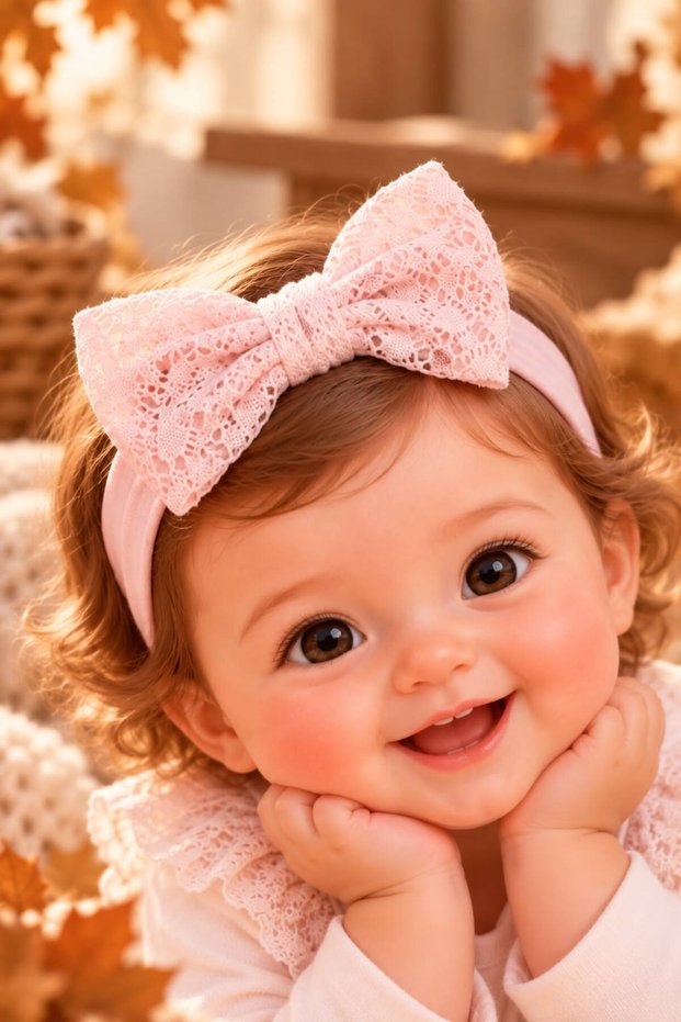 Bowknot Baby Bandana – Baby Girl Hair Band