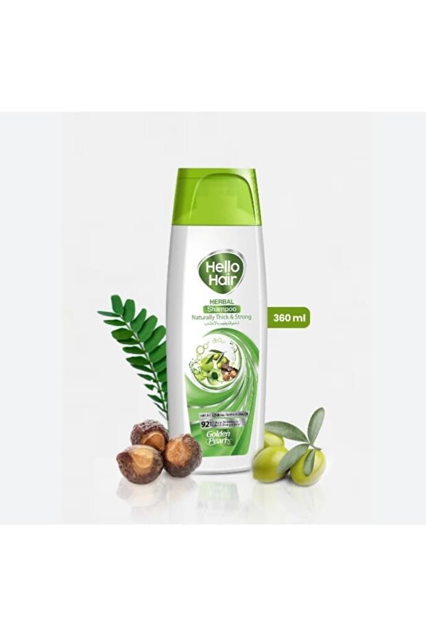 Hello Hair Herbal Shampoo - 360ml | Naturally Thick & Strong