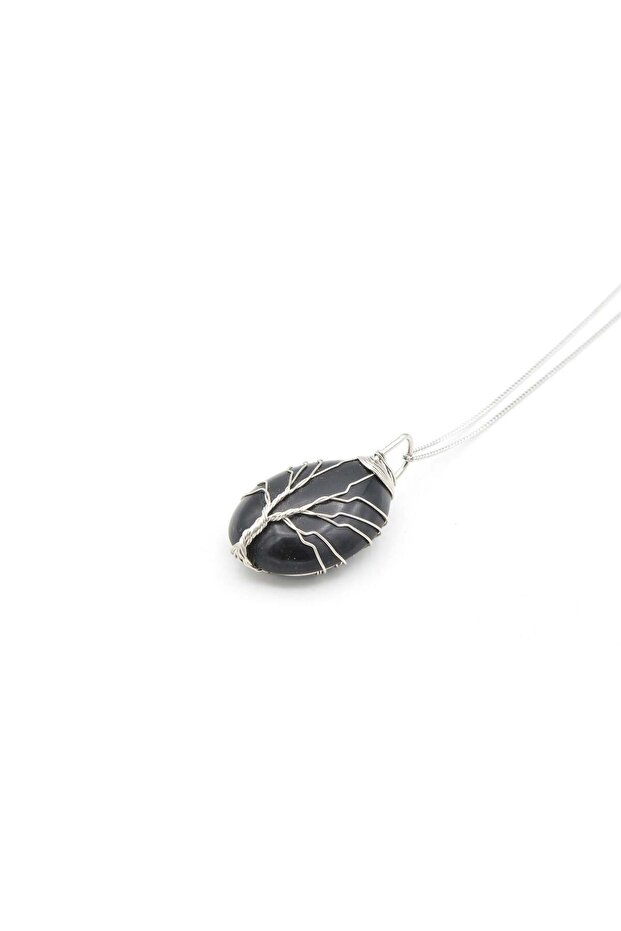 Genuine natural onyx stone pendant