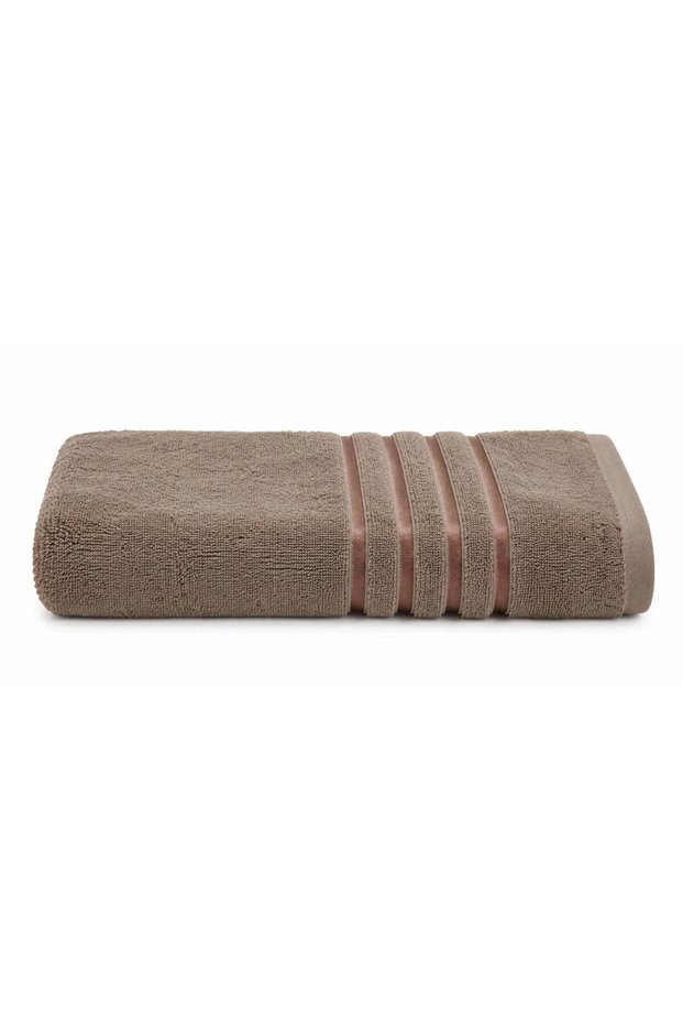 Home Serene Bath Towel, 70 x 140 Cm, 550 GSM, 100% Cotton, Soft Absorbent Quick Dry Bathroom Towel, Taupe, Set of 01