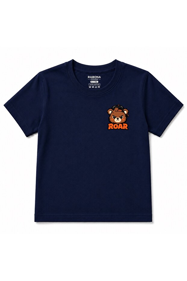Roar Street Bear Urban Graphic Design Kids' T-Shirt